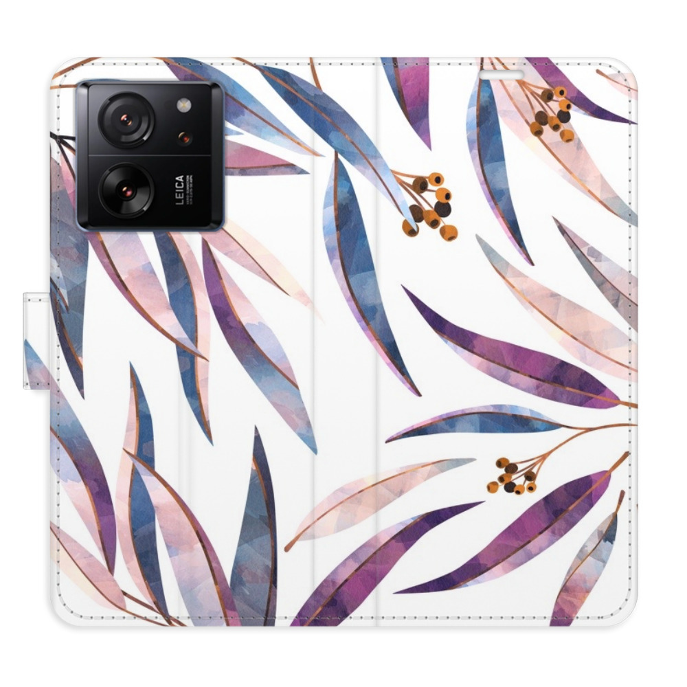 Flipové puzdro iSaprio - Ornamental Leaves - Xiaomi 13T / 13T Pro