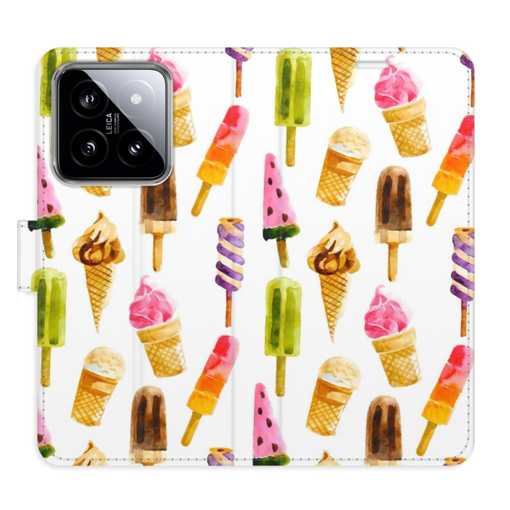 Flipové puzdro iSaprio - Ice Cream Pattern - Xiaomi 14