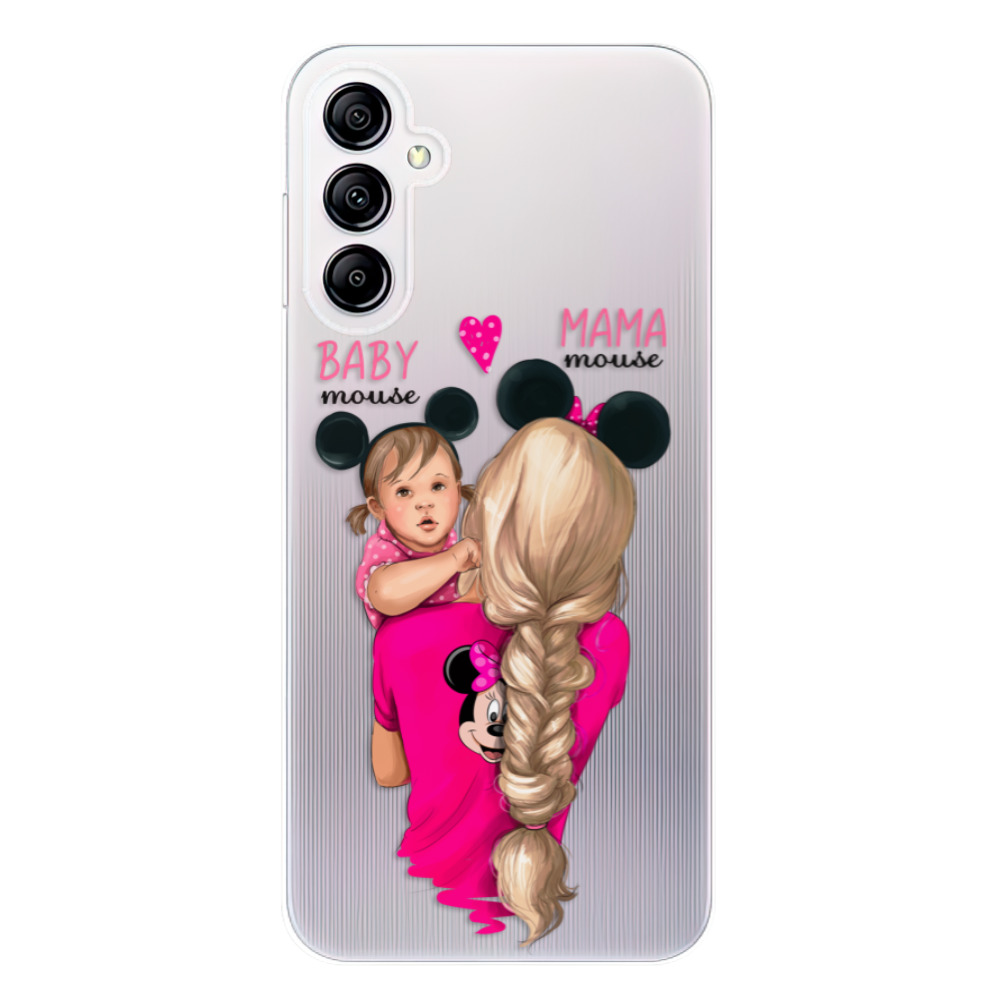 Odolné silikónové puzdro iSaprio - Mama Mouse Blond and Girl - Samsung Galaxy A14 / A14 5G