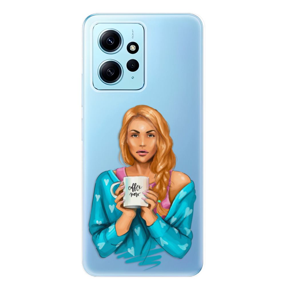 Odolné silikónové puzdro iSaprio - Coffe Now - Redhead - Xiaomi Redmi Note 12 5G