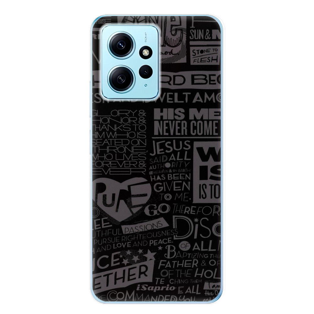 Odolné silikónové puzdro iSaprio - Text 01 - Xiaomi Redmi Note 12 5G