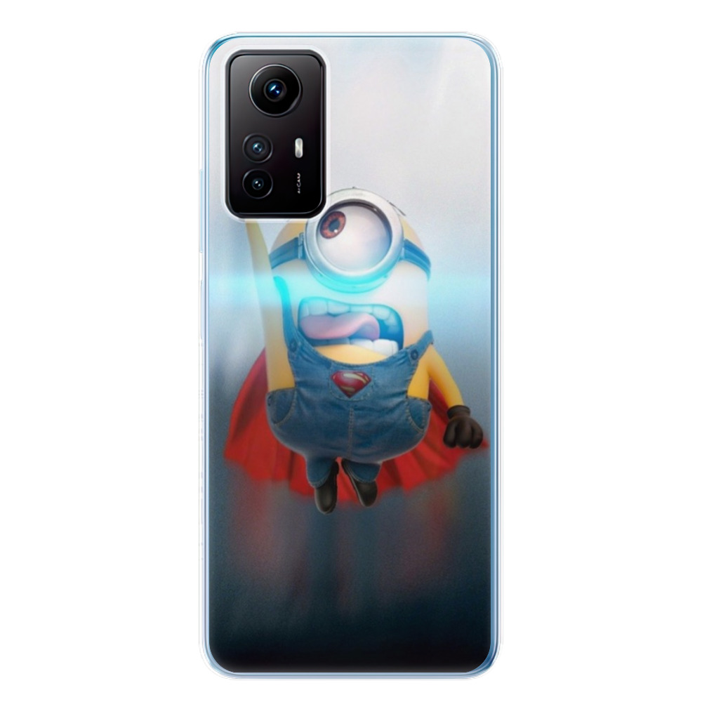 Odolné silikónové puzdro iSaprio - Mimons Superman 02 - Xiaomi Redmi Note 12S