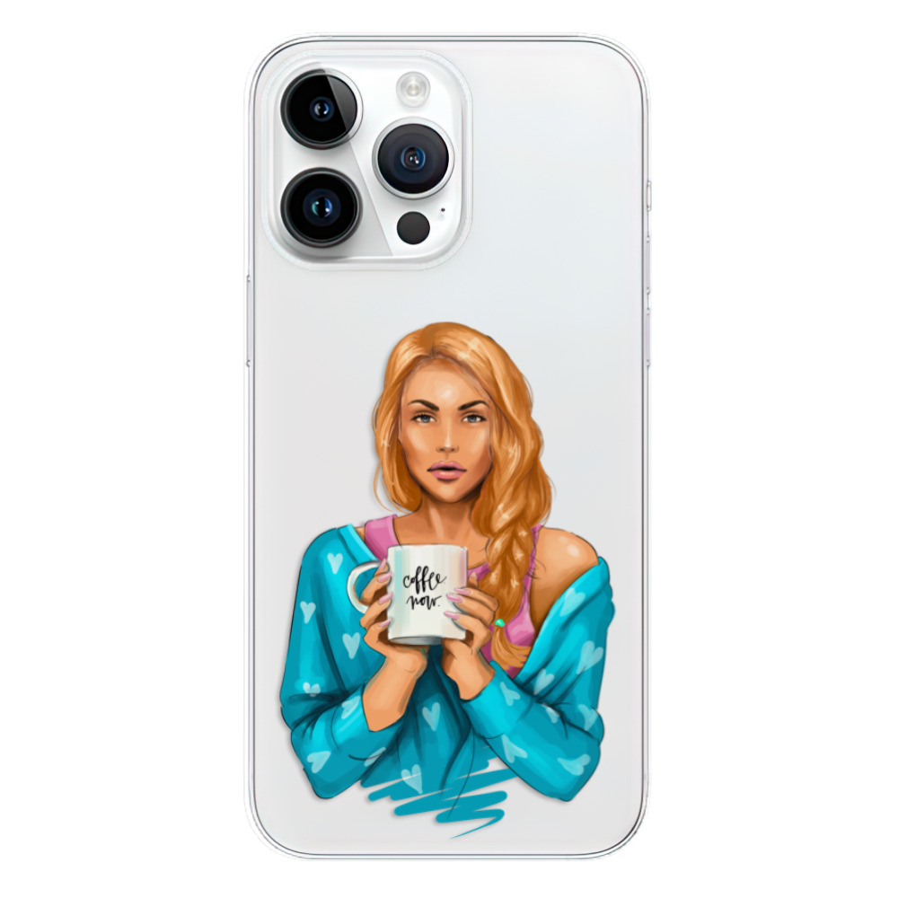 Odolné silikónové puzdro iSaprio - Coffe Now - Redhead - iPhone 15 Pro Max