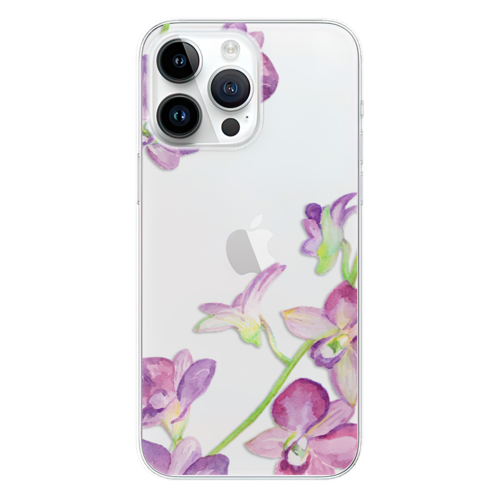 Odolné silikónové puzdro iSaprio - Purple Orchid - iPhone 15 Pro Max