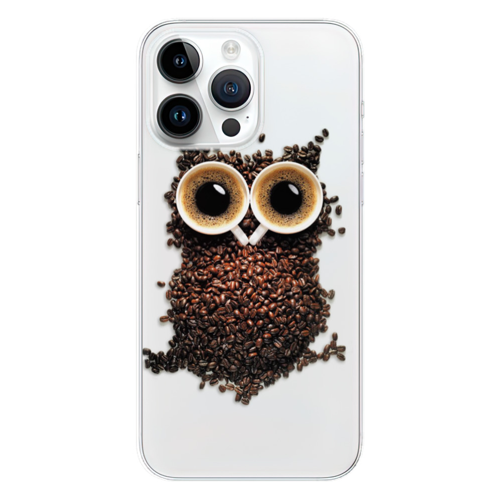 Odolné silikónové puzdro iSaprio - Owl And Coffee - iPhone 15 Pro Max