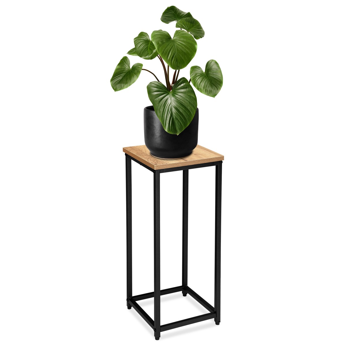Květinový stojan Loft Arben 60 cm černý/dub Craft