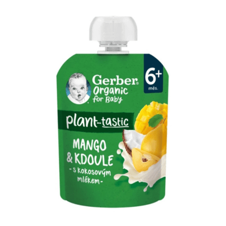 GERBER Organic kapsička mango dula kokos 6m+ 80 g