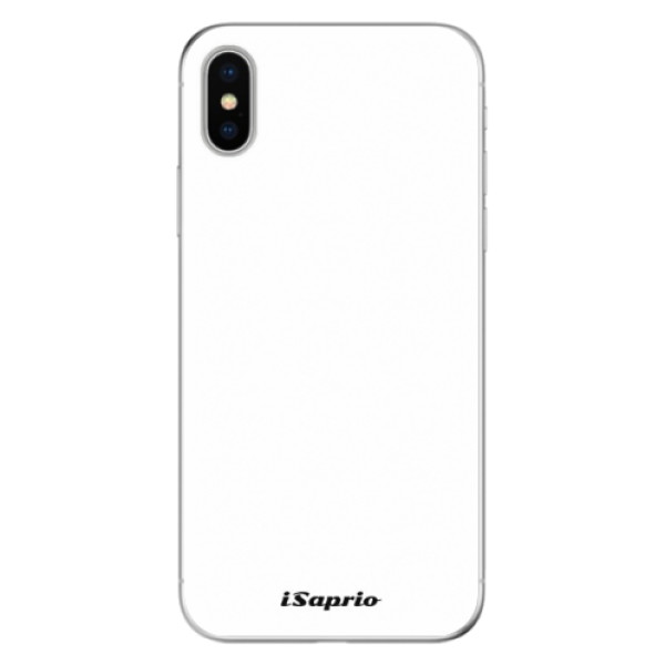 Odolné silikónové puzdro iSaprio - 4Pure - bílý - iPhone X