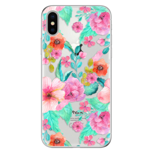Odolné silikónové puzdro iSaprio - Flower Pattern 01 - iPhone X