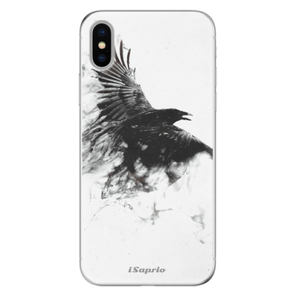 Odolné silikónové puzdro iSaprio - Dark Bird 01 - iPhone X