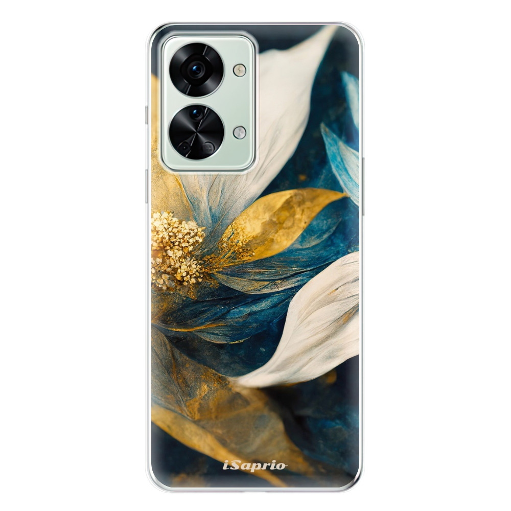 Odolné silikónové puzdro iSaprio - Gold Petals - OnePlus Nord 2T 5G