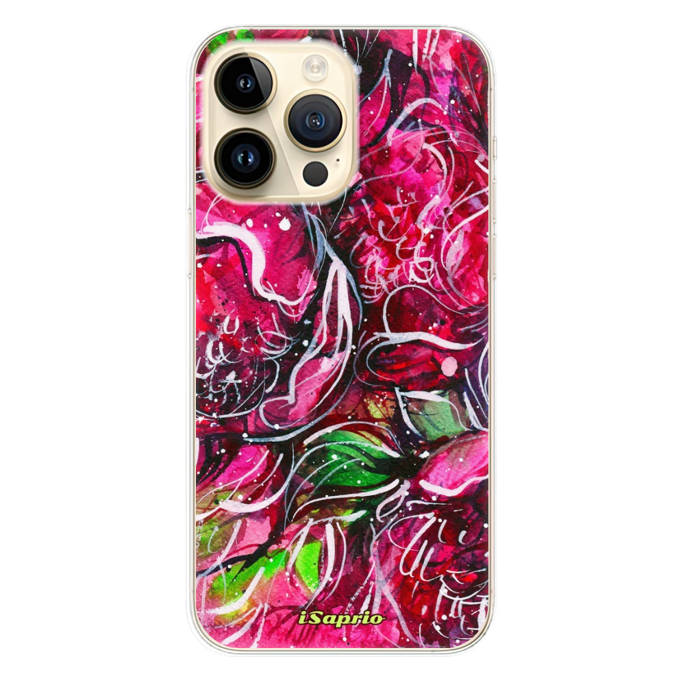Odolné silikónové puzdro iSaprio - Burgundy - iPhone 14 Pro Max