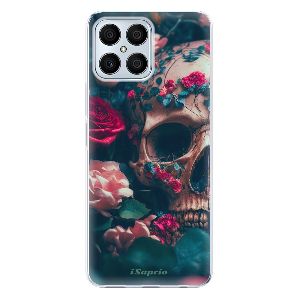 Odolné silikónové puzdro iSaprio - Skull in Roses - Honor X8