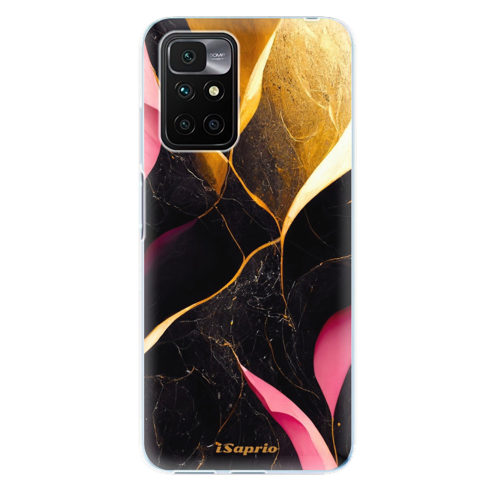 Odolné silikónové puzdro iSaprio - Gold Pink Marble - Xiaomi Redmi 10