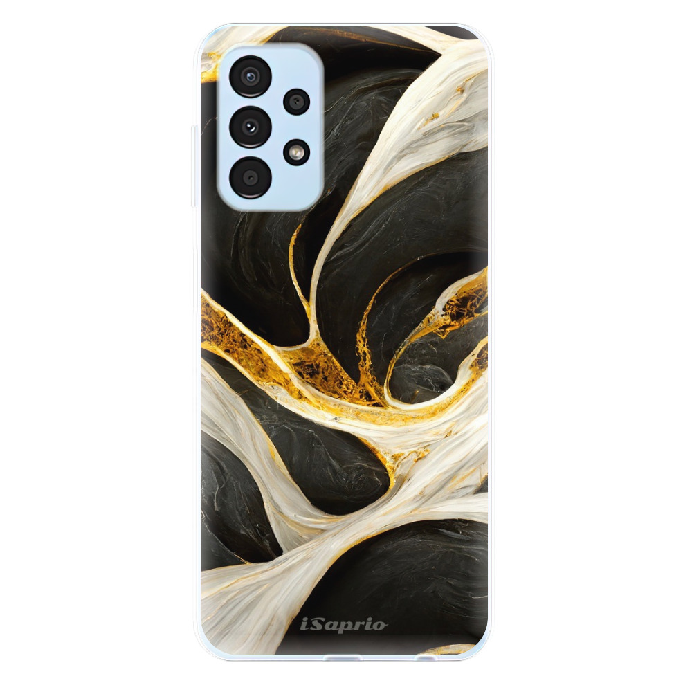 Odolné silikónové puzdro iSaprio - Black and Gold - Samsung Galaxy A13