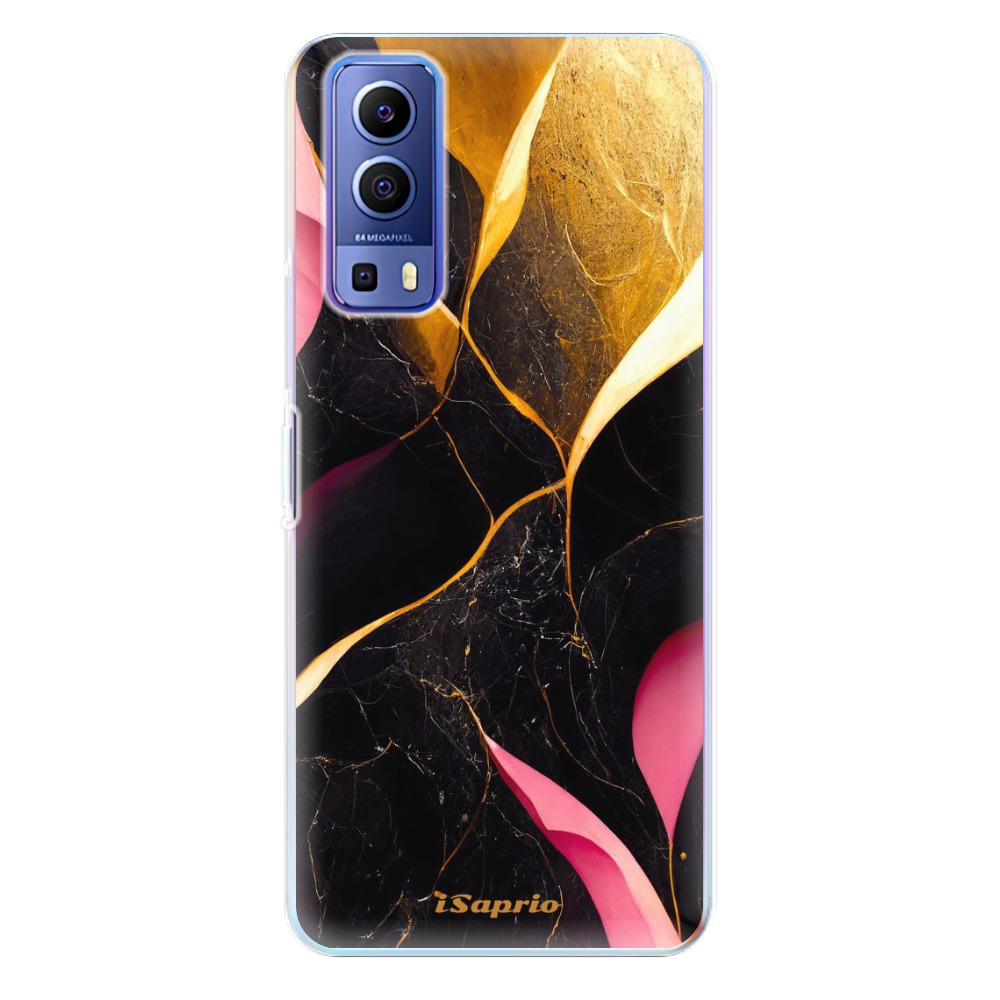 Odolné silikónové puzdro iSaprio - Gold Pink Marble - Vivo Y72 5G
