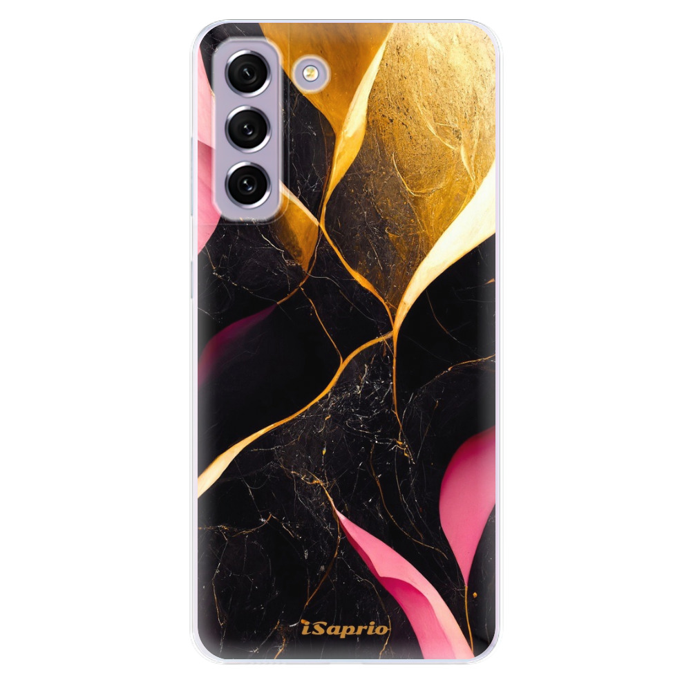 Odolné silikónové puzdro iSaprio - Gold Pink Marble - Samsung Galaxy S21 FE 5G
