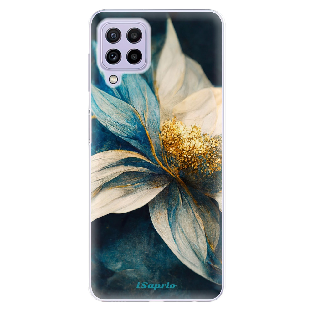 Odolné silikónové puzdro iSaprio - Blue Petals - Samsung Galaxy A22