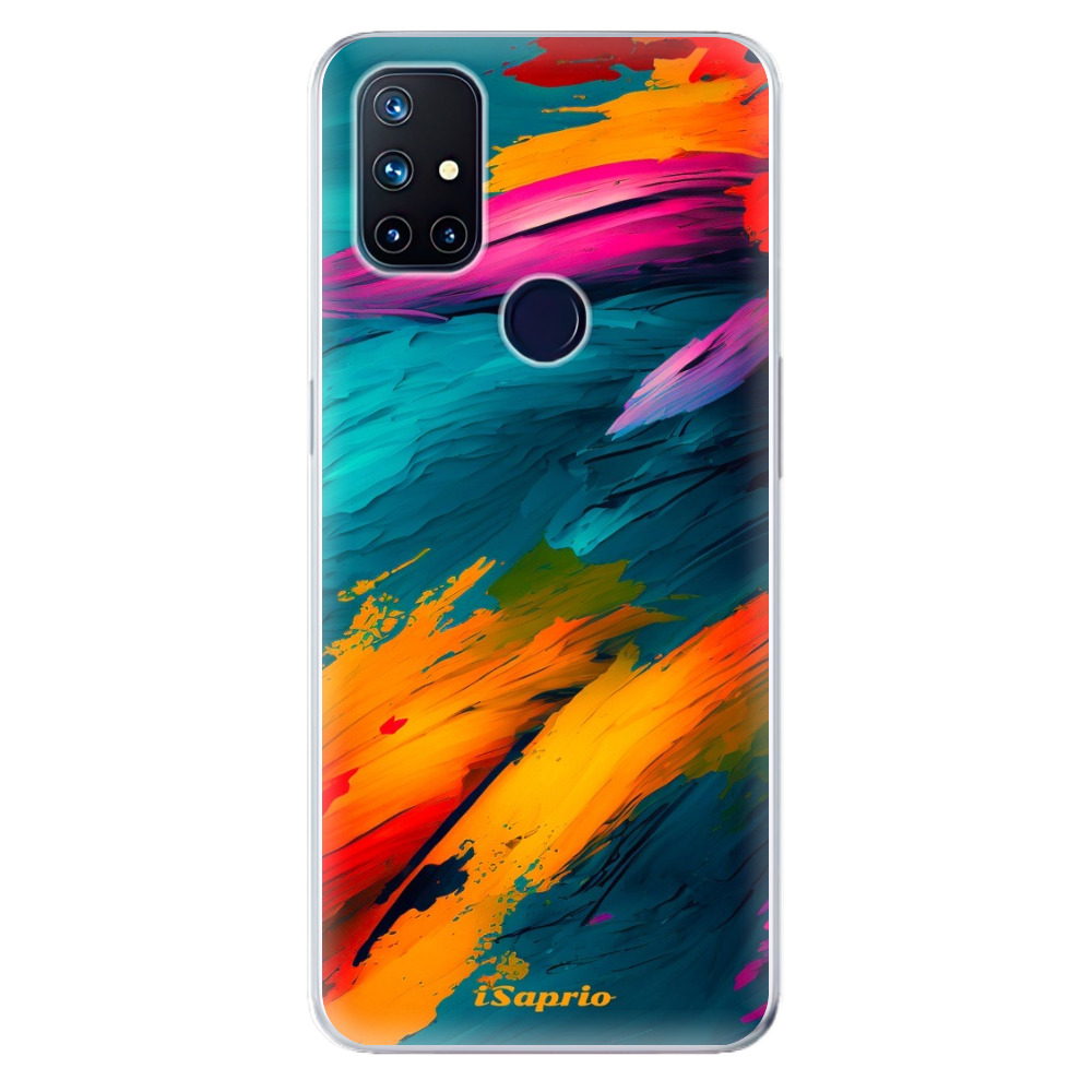 Odolné silikónové puzdro iSaprio - Blue Paint - OnePlus Nord N10 5G