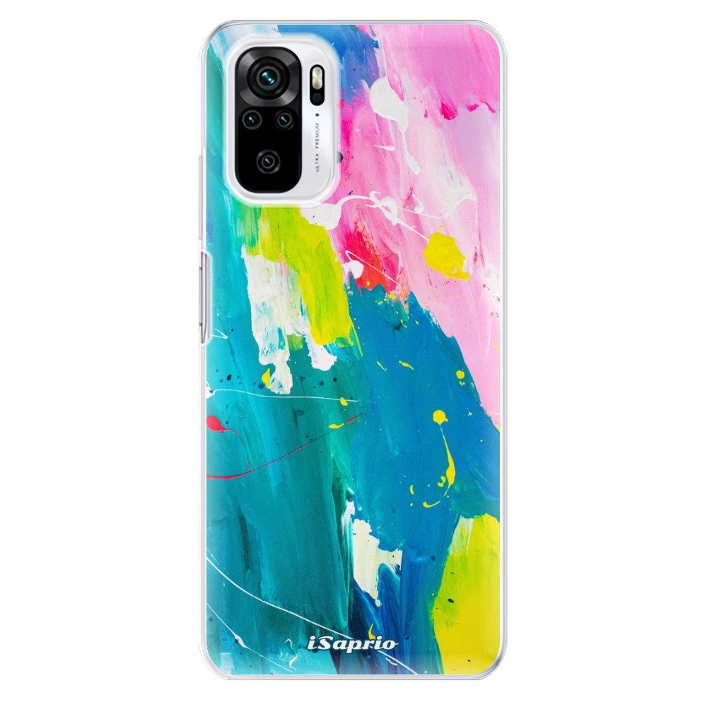 Odolné silikónové puzdro iSaprio - Abstract Paint 04 - Xiaomi Redmi Note 10 / Note 10S