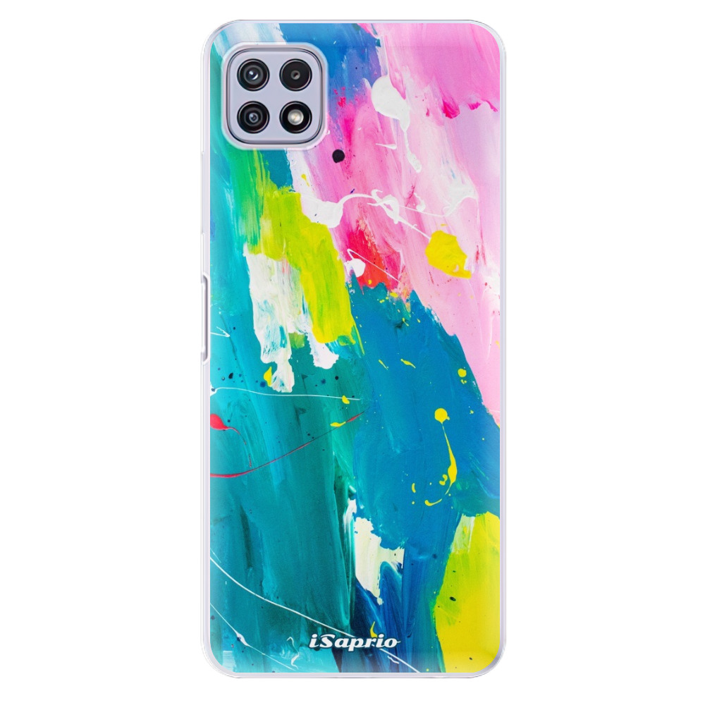 Odolné silikónové puzdro iSaprio - Abstract Paint 04 - Samsung Galaxy A22 5G