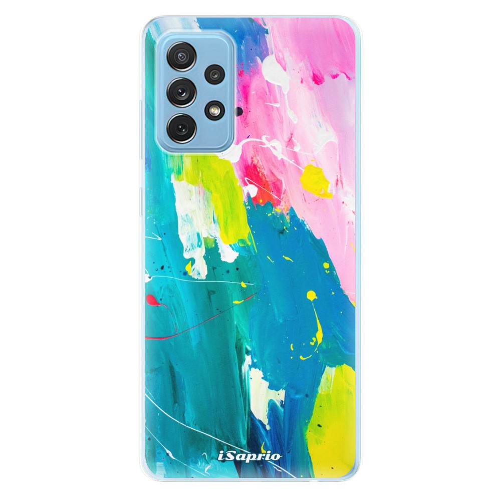Odolné silikónové puzdro iSaprio - Abstract Paint 04 - Samsung Galaxy A72