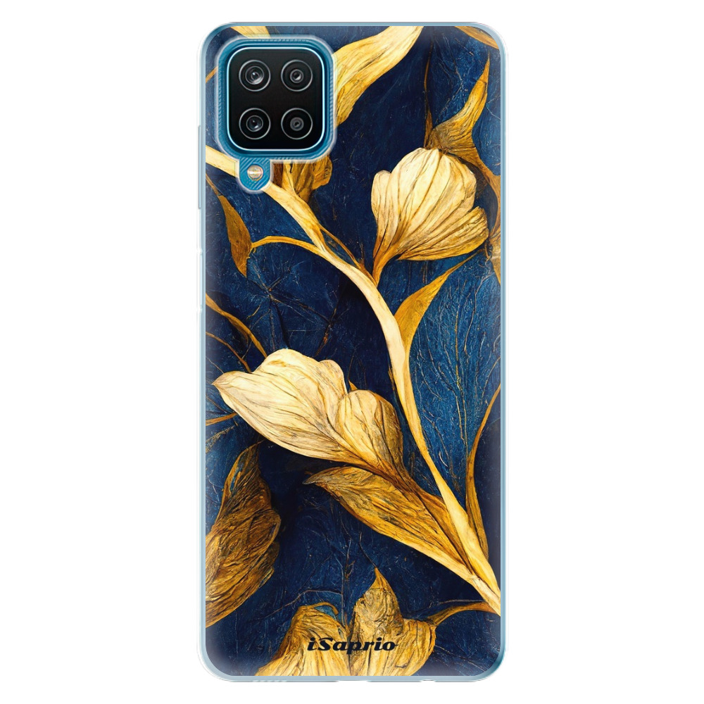 Odolné silikónové puzdro iSaprio - Gold Leaves - Samsung Galaxy A12
