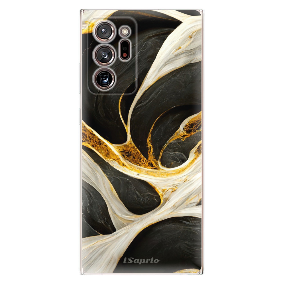 Odolné silikónové puzdro iSaprio - Black and Gold - Samsung Galaxy Note 20 Ultra