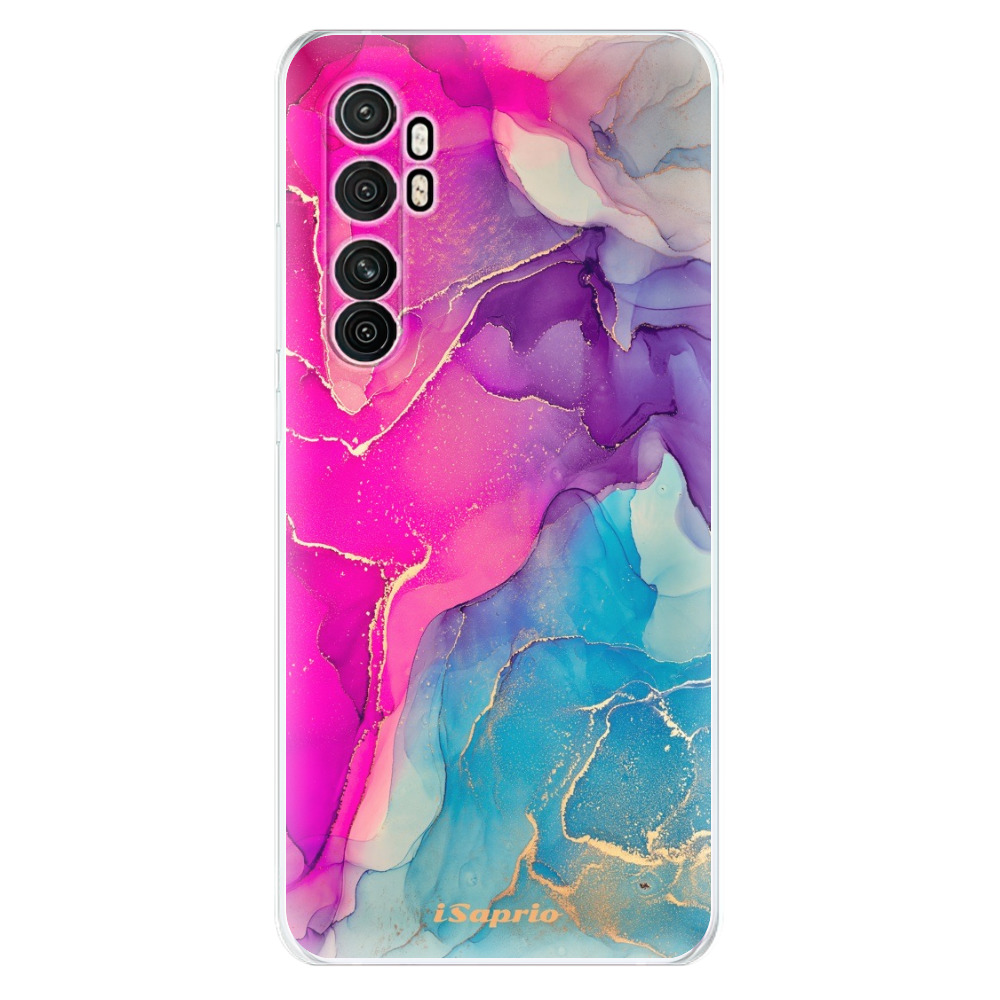 Odolné silikónové puzdro iSaprio - Purple Ink - Xiaomi Mi Note 10 Lite