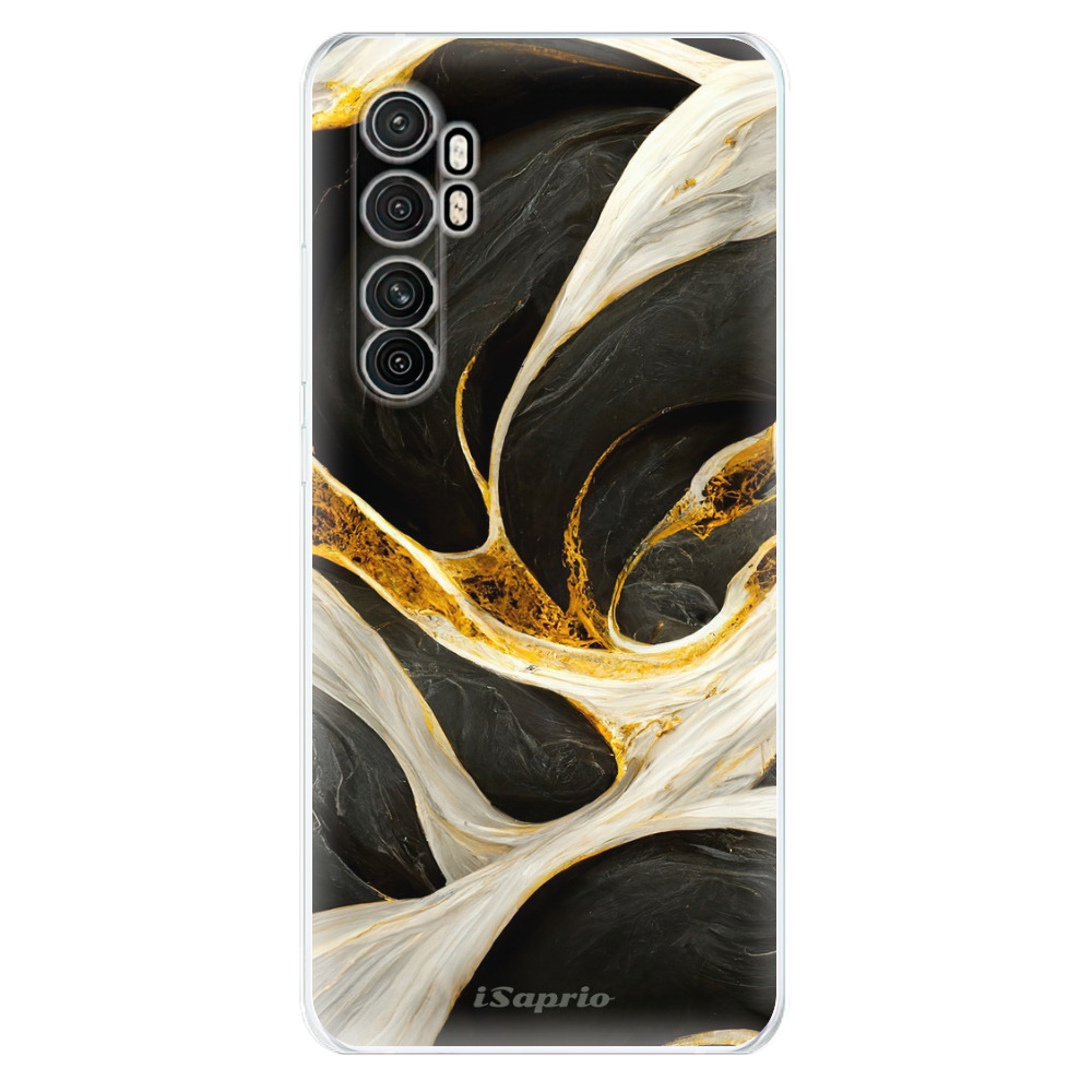 Odolné silikónové puzdro iSaprio - Black and Gold - Xiaomi Mi Note 10 Lite
