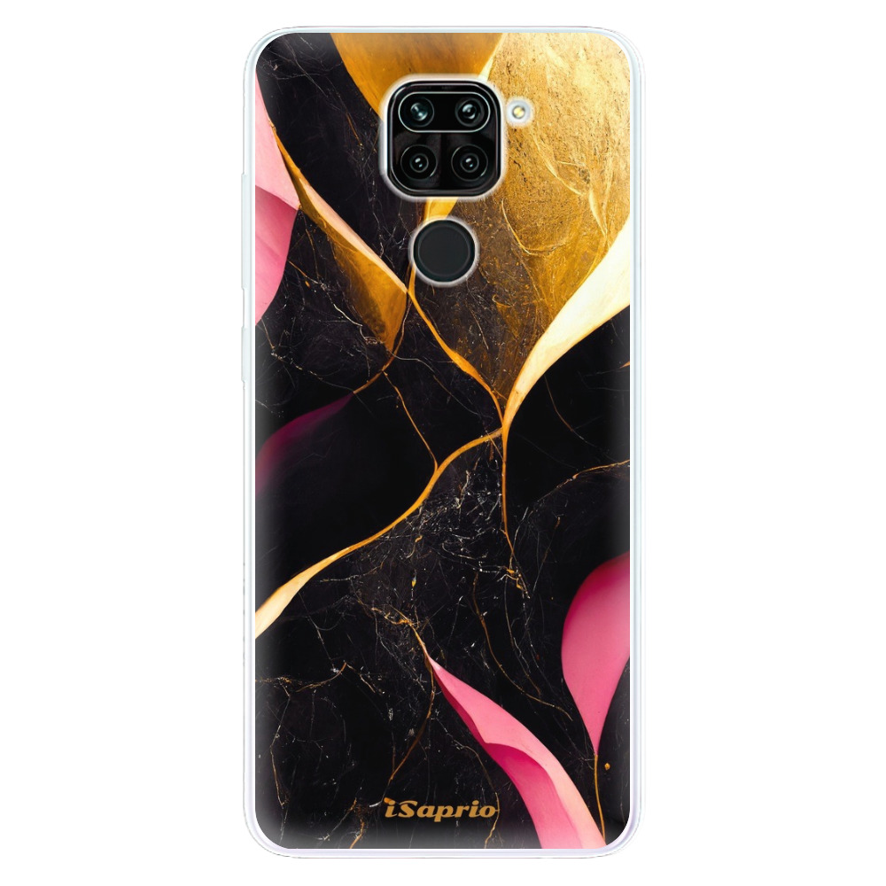 Odolné silikónové puzdro iSaprio - Gold Pink Marble - Xiaomi Redmi Note 9