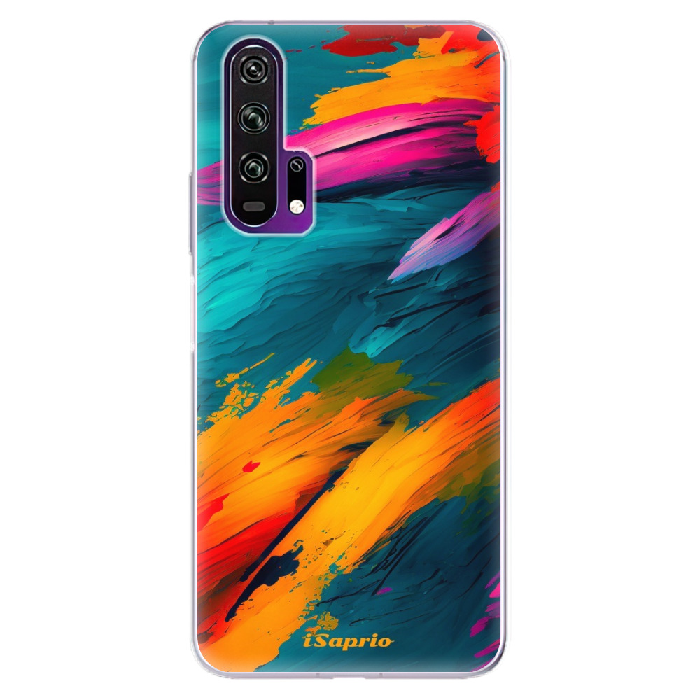 Odolné silikónové puzdro iSaprio - Blue Paint - Honor 20 Pro