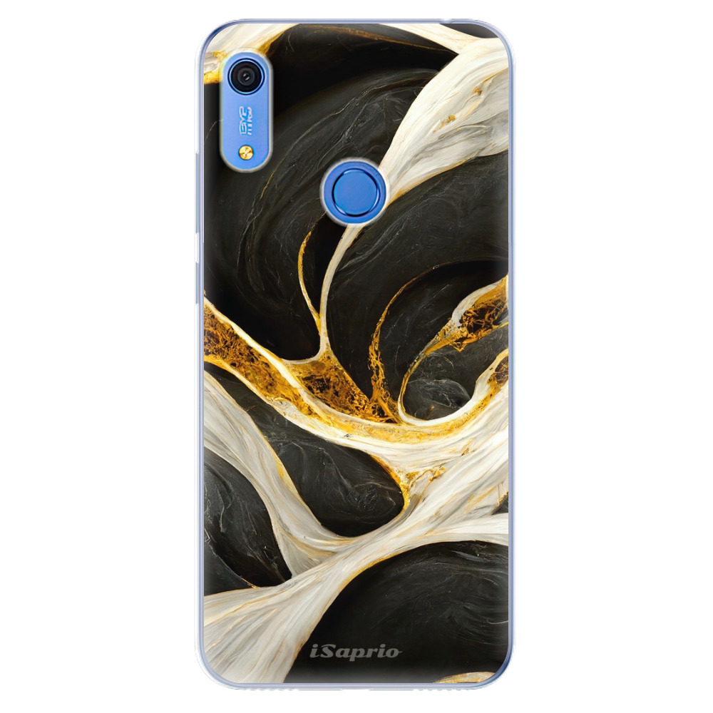 Odolné silikónové puzdro iSaprio - Black and Gold - Huawei Y6s