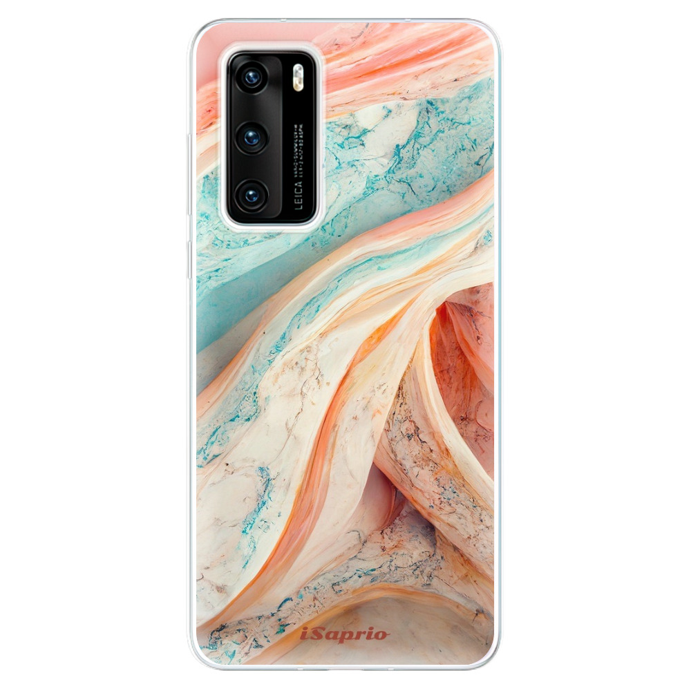 Odolné silikónové puzdro iSaprio - Orange and Blue - Huawei P40