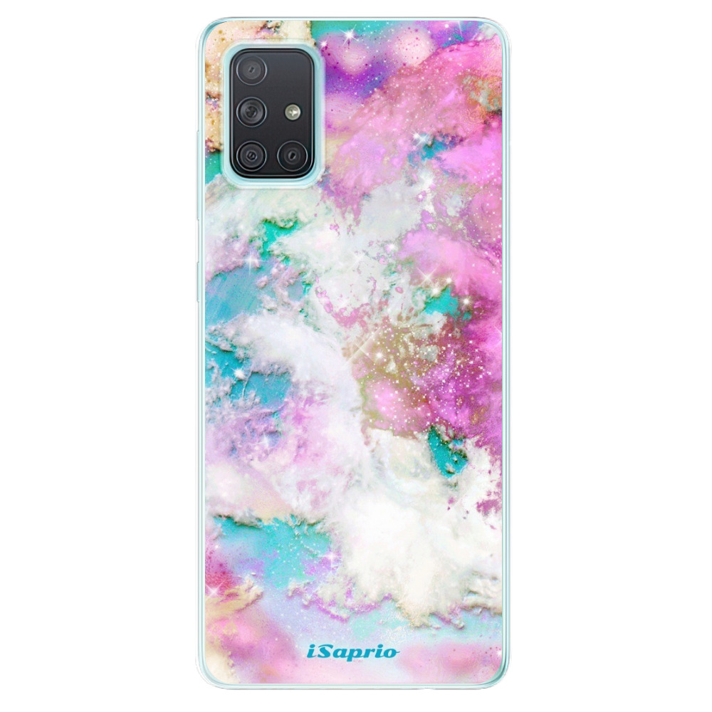 Odolné silikónové puzdro iSaprio - Galactic Paper - Samsung Galaxy A71