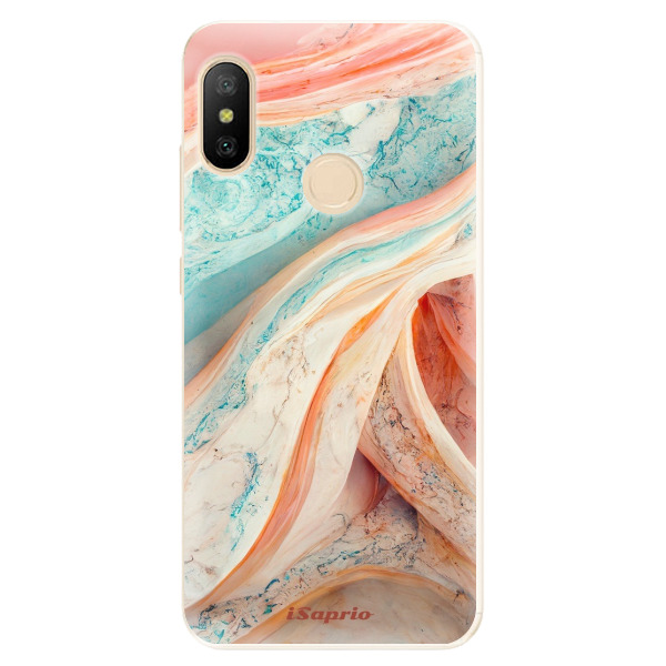 Odolné silikónové puzdro iSaprio - Orange and Blue - Xiaomi Mi A2 Lite