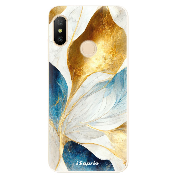 Odolné silikónové puzdro iSaprio - Blue Leaves - Xiaomi Mi A2 Lite