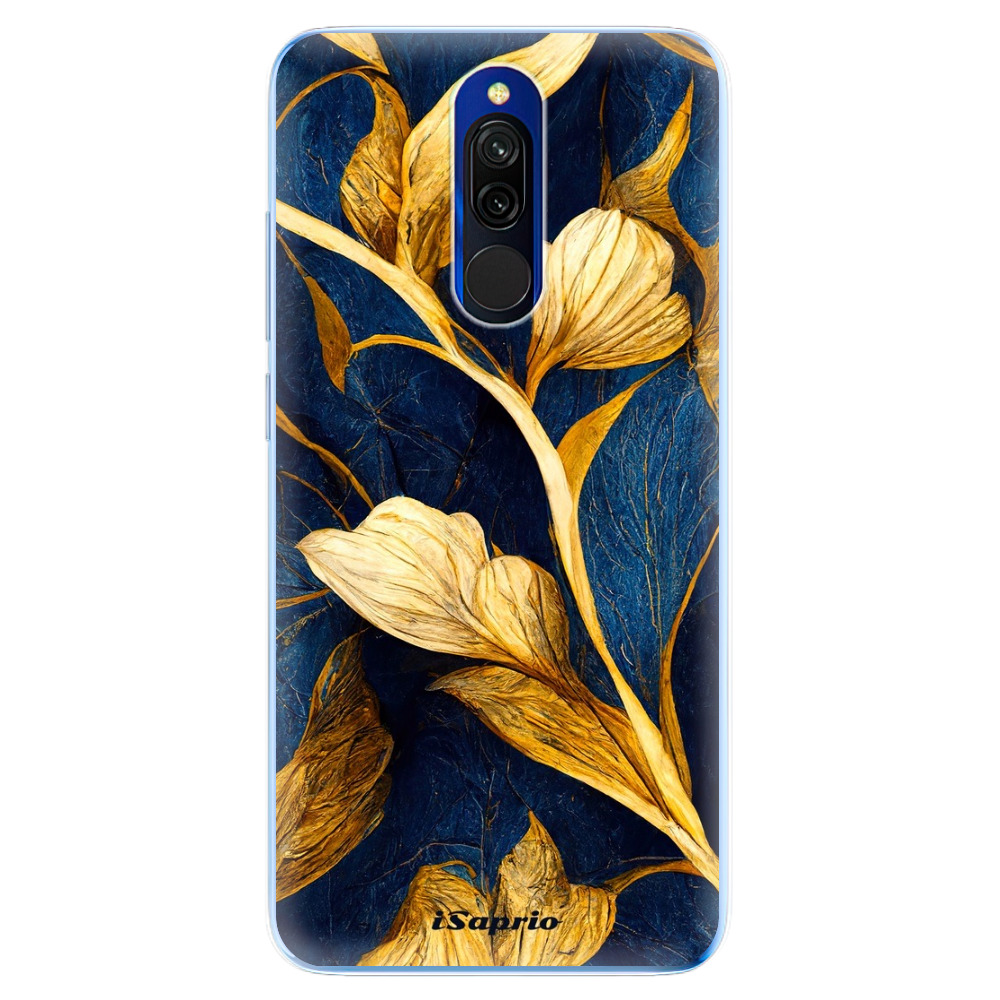 Odolné silikónové puzdro iSaprio - Gold Leaves - Xiaomi Redmi 8
