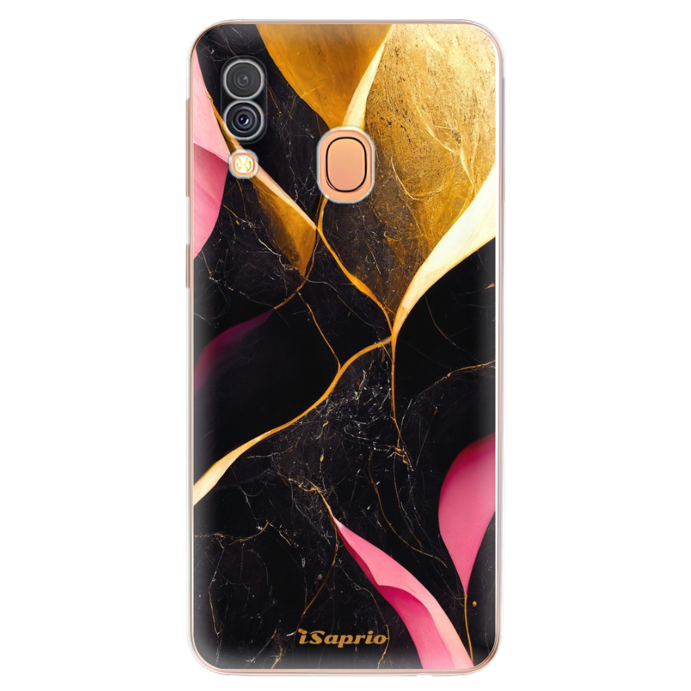Odolné silikónové puzdro iSaprio - Gold Pink Marble - Samsung Galaxy A40