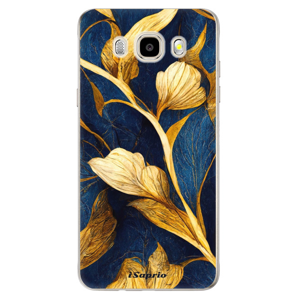 Odolné silikónové puzdro iSaprio - Gold Leaves - Samsung Galaxy J5 2016
