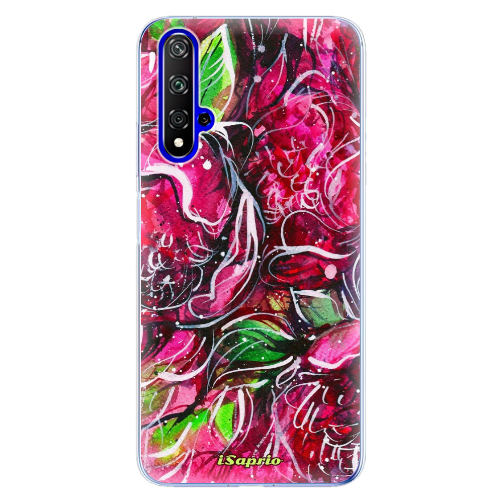 Odolné silikónové puzdro iSaprio - Burgundy - Huawei Honor 20