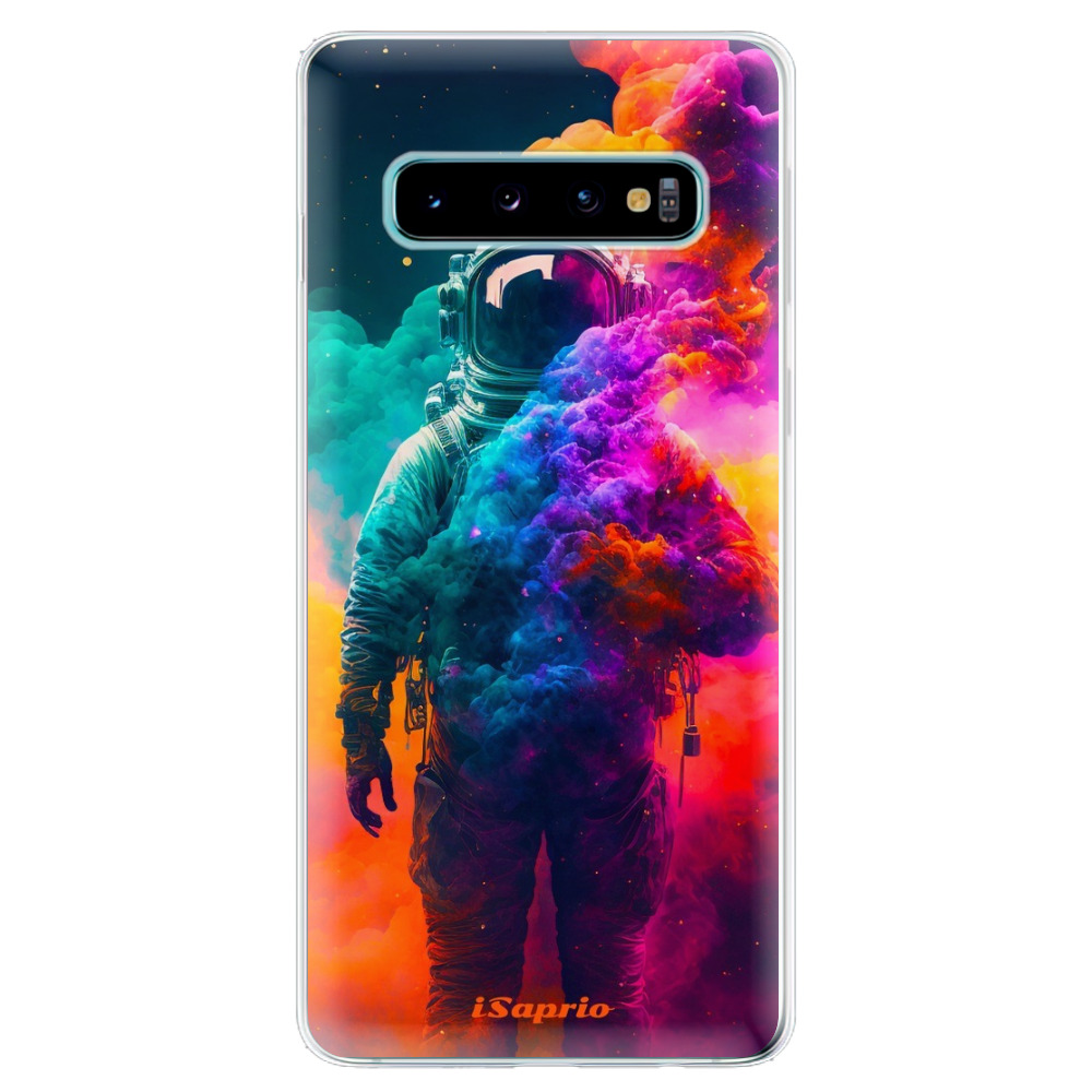 Odolné silikónové puzdro iSaprio - Astronaut in Colors - Samsung Galaxy S10