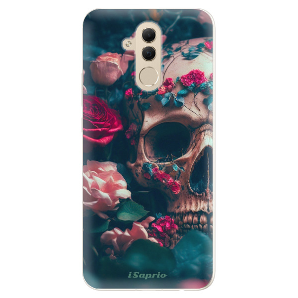 Silikónové puzdro iSaprio - Skull in Roses - Huawei Mate 20 Lite