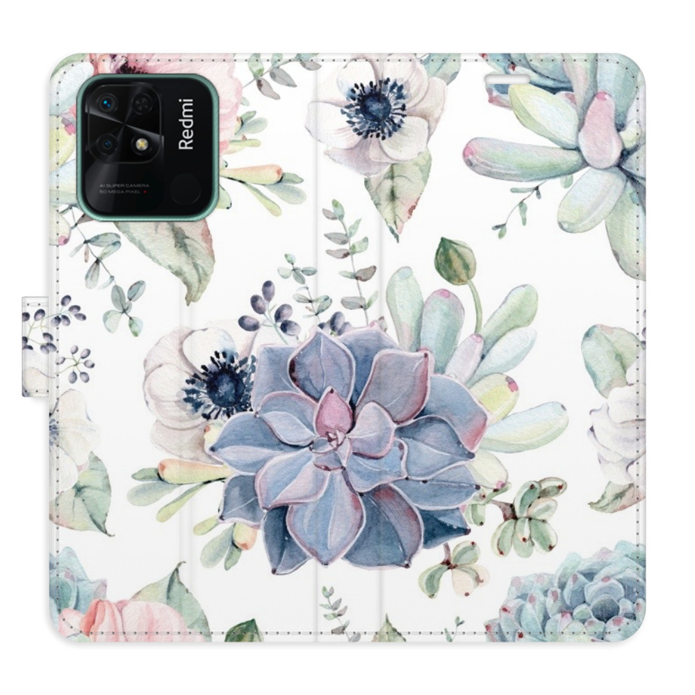 Flipové puzdro iSaprio - Succulents - Xiaomi Redmi 10C