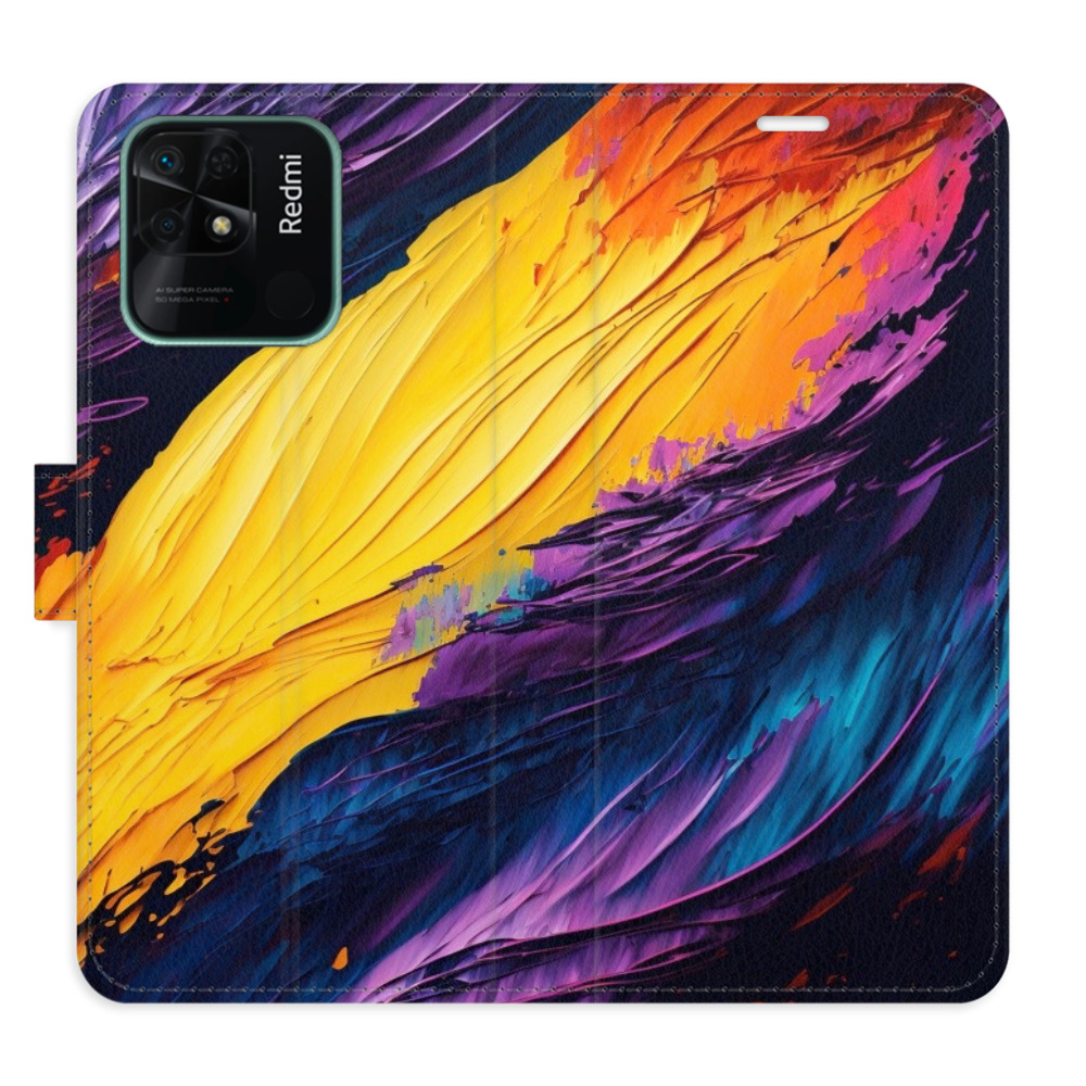 Flipové puzdro iSaprio - Fire Paint - Xiaomi Redmi 10C