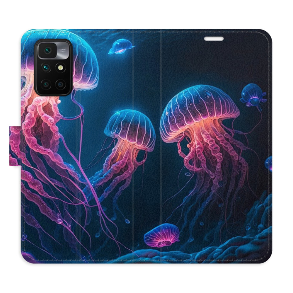 Flipové puzdro iSaprio - Jellyfish - Xiaomi Redmi 10