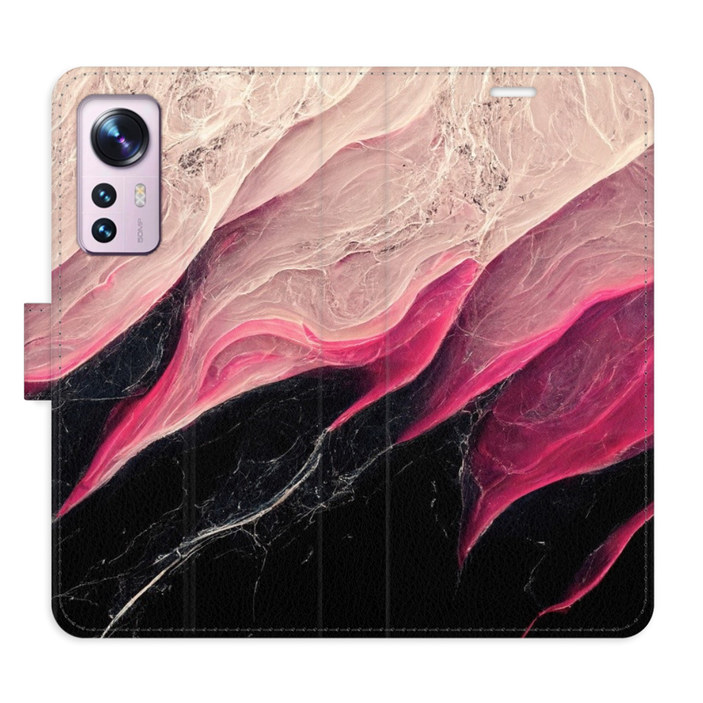 Flipové puzdro iSaprio - BlackPink Marble - Xiaomi 12 / 12X