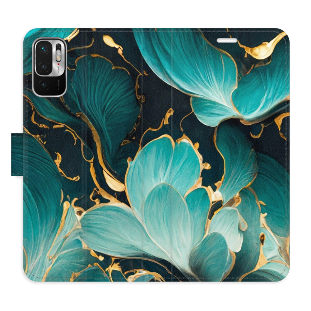 Flipové puzdro iSaprio - Blue Flowers 02 - Xiaomi Redmi Note 10 5G