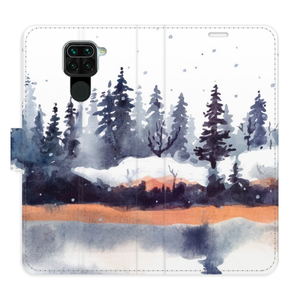Flipové puzdro iSaprio - Winter 02 - Xiaomi Redmi Note 9