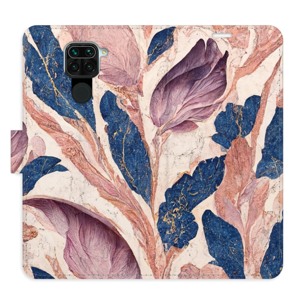 Flipové puzdro iSaprio - Old Leaves 02 - Xiaomi Redmi Note 9